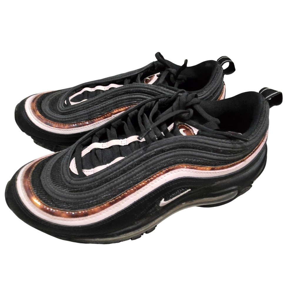 Nike Air Max 97 SE Black Tortoise Reflective Sneakers CU4751-001 Womens 8.5